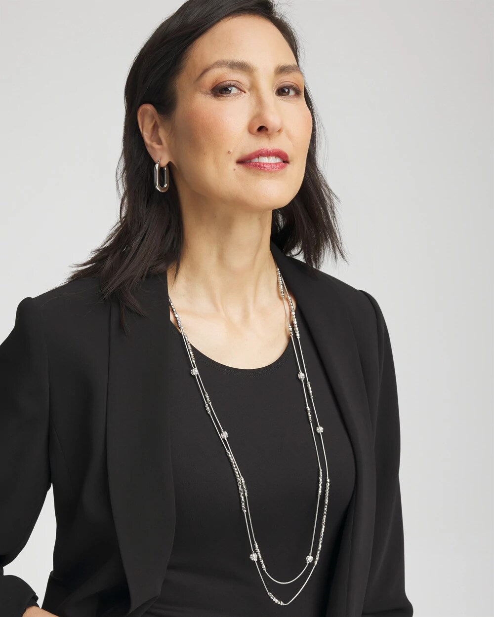 Hexie Multi-Strand Necklace Silver - Chico's