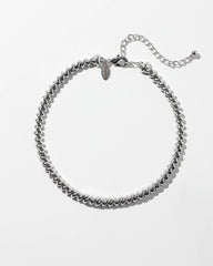 Silver Tone Twist Collar Necklace Silver - Chico's