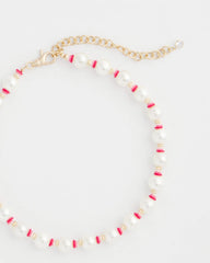 Short Pearl Pink Necklace Pink - Chico's