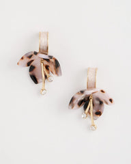 Tortoise Spider Lily Drop Earrings Neutral - Chico's