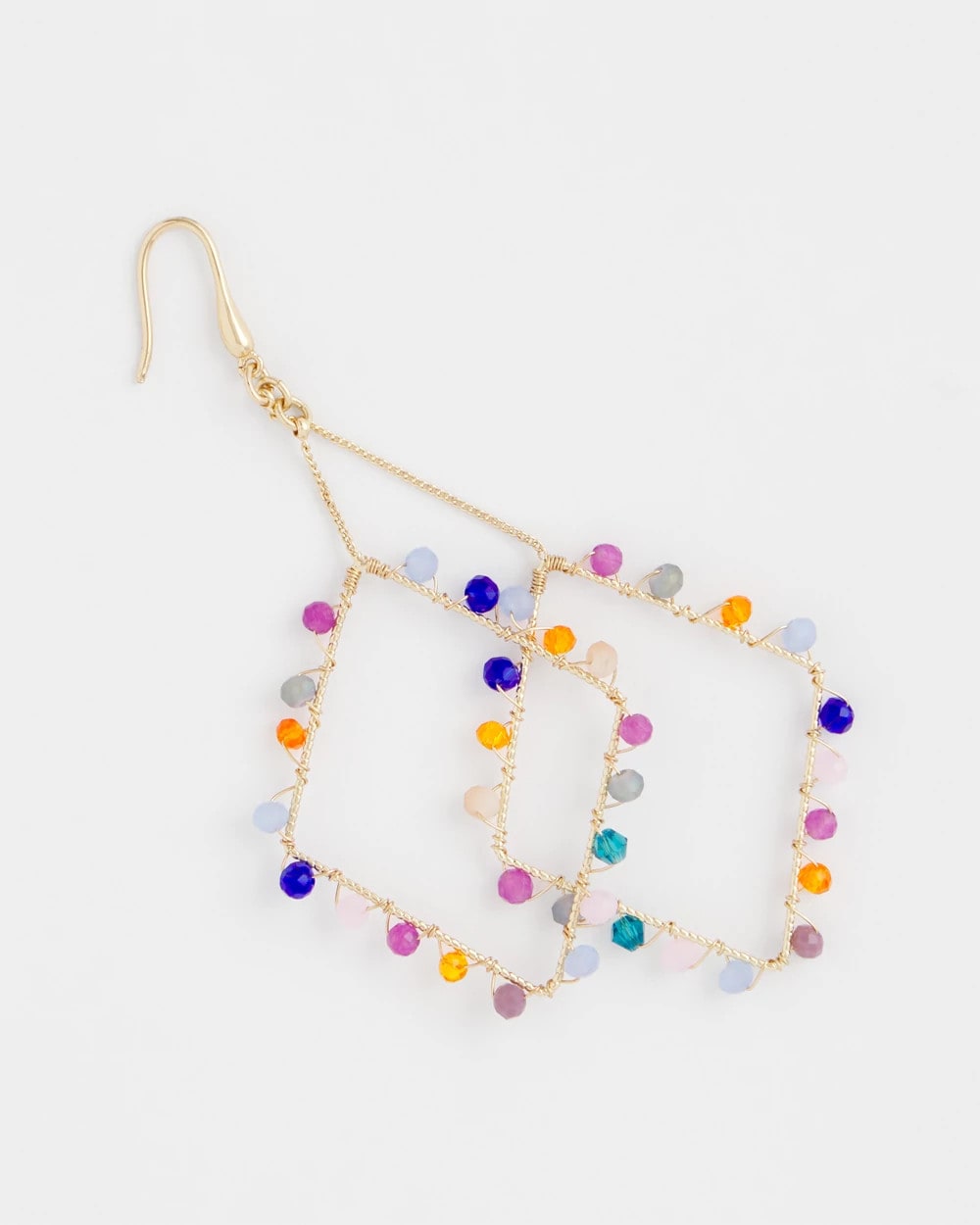 Diamond Shaped Linear Earrings Multi - Chico's
