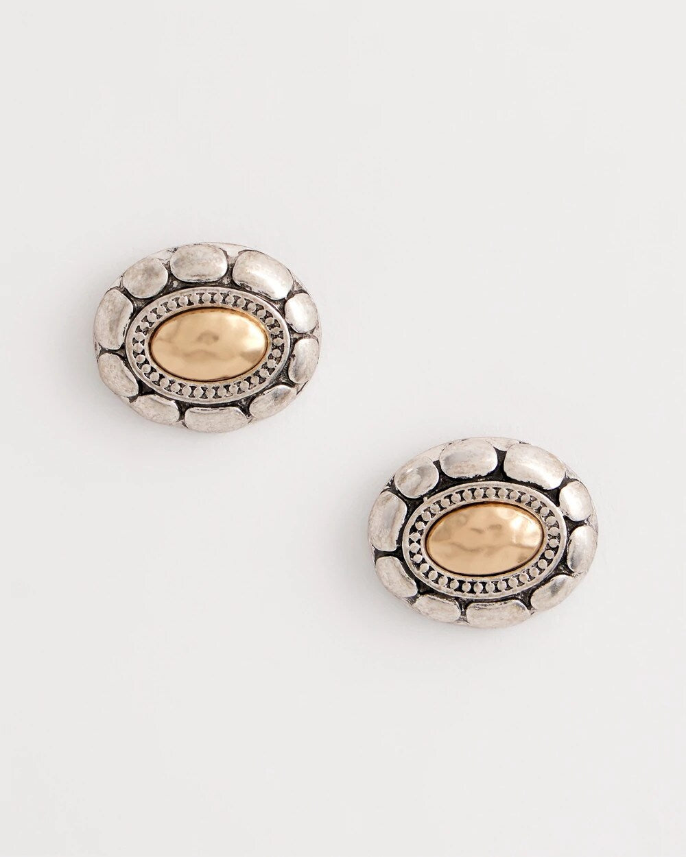 Mixed Metal Stud Earrings Turquoise - Chico's