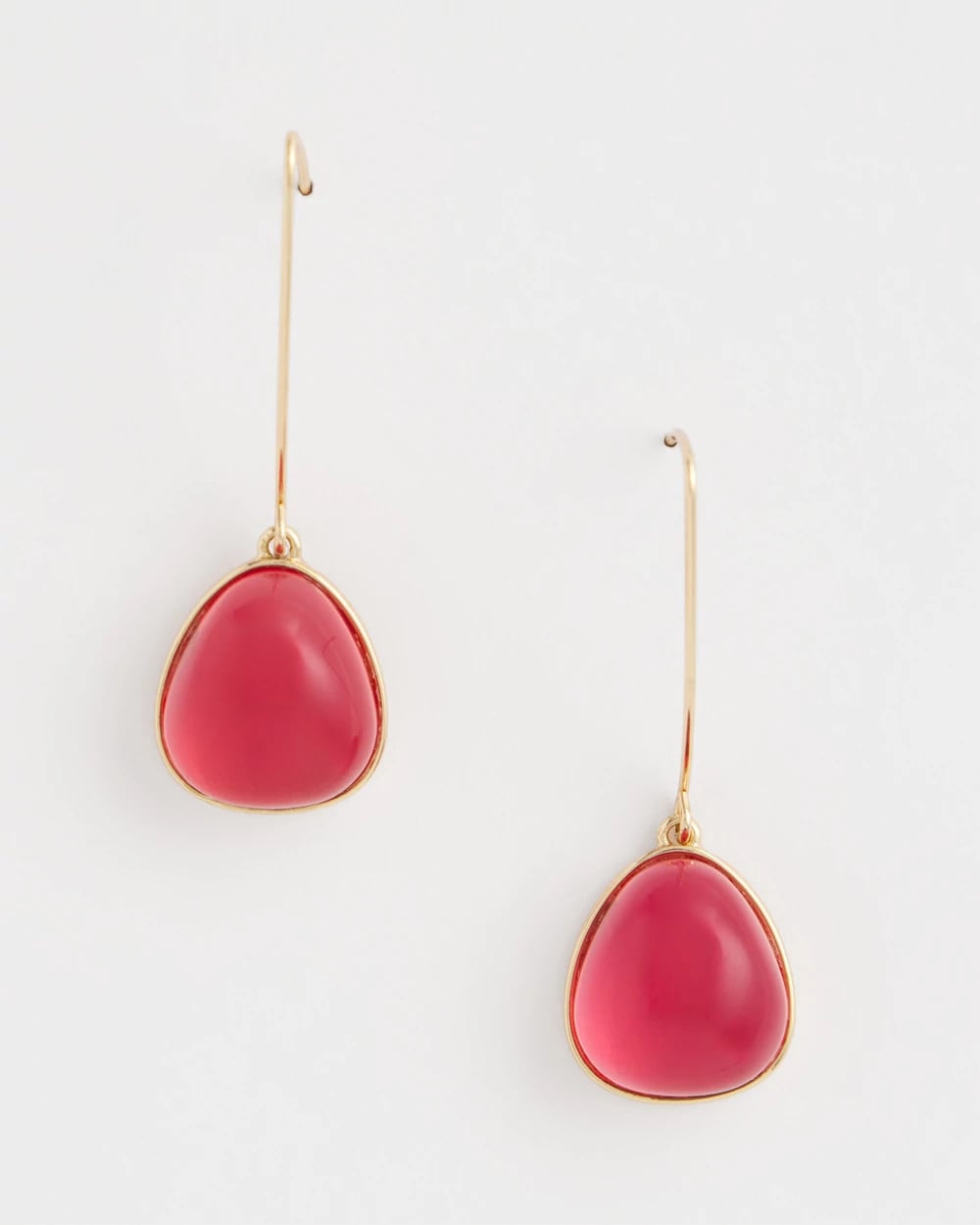Pink Teardrop Threader Earrings Pink - Chico's