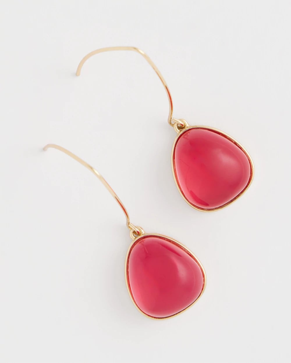 Pink Teardrop Threader Earrings Pink - Chico's