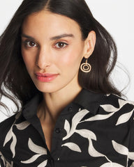 Gold Tone Drop Pendant Earrings Gold - Chico's