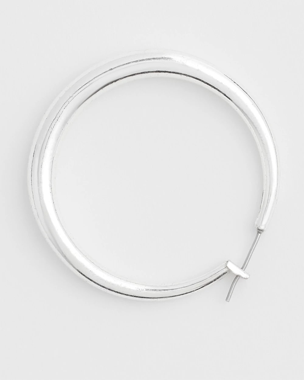 Cassie Silver-Tone Hoop Earrings Silver - Chico's