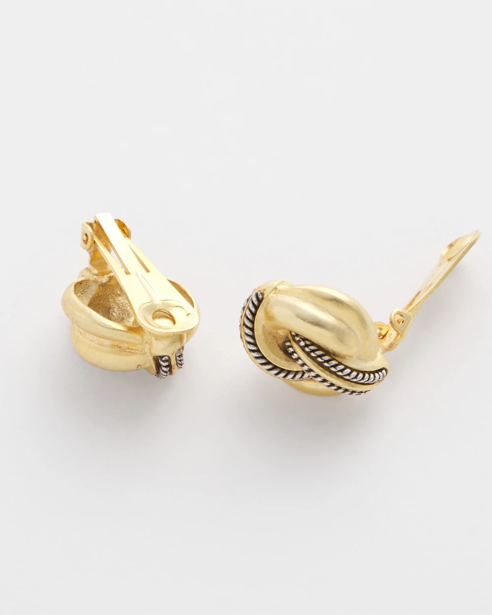 No Droop™ Gold Knot Clip-On Earrings Gold - Chico's