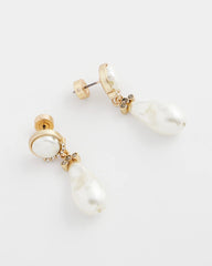 Faux Pearl Drop Earrings Neutral - Chico's