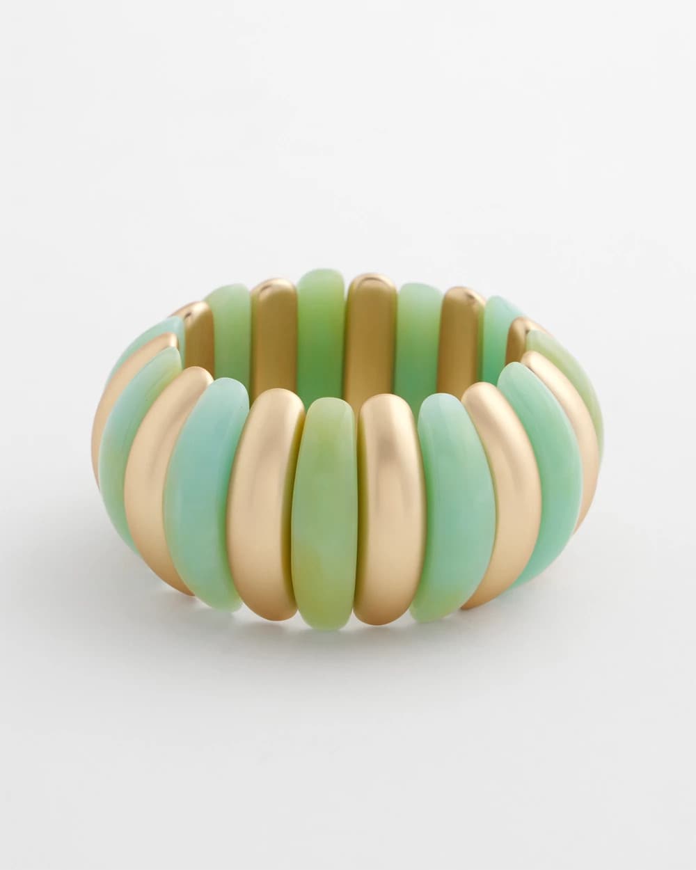 Aqua and Gold Stretch Bracelet Aqua - Chico's
